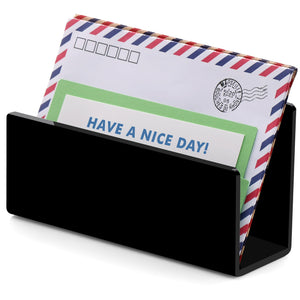 Black Acrylic Desk Mail & File Organizer – Yosham