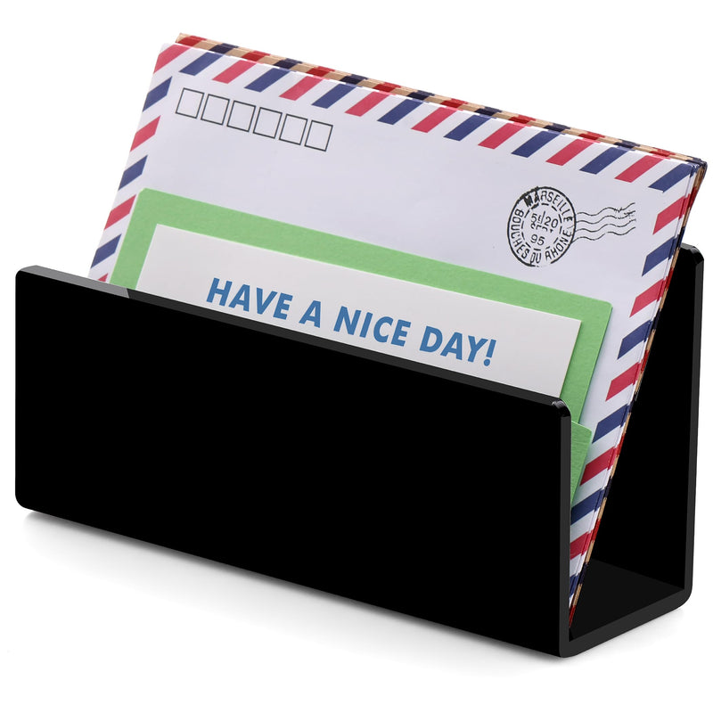 Black Acrylic Desk Mail & File Organizer – Yosham