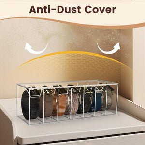 Acrylic Belt Organizer with Dust Cover – Yosham