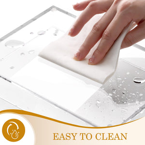 Clear Acrylic Bathroom Vanity Tray, 9.45x7.09 – Yosham