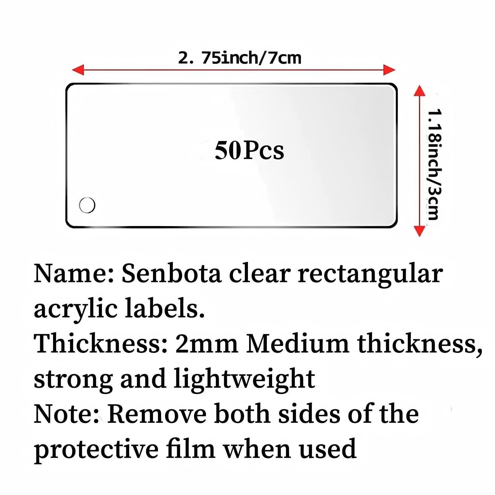 Clear Acrylic Round Blanks, 3" Circles, 50-Pack — Clear – view 2
