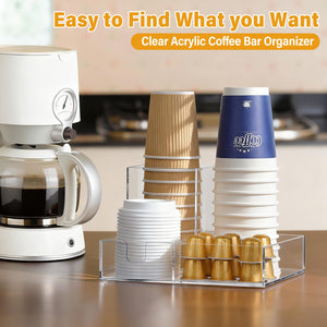 Acrylic Coffee Bar Station Organizer – Yosham