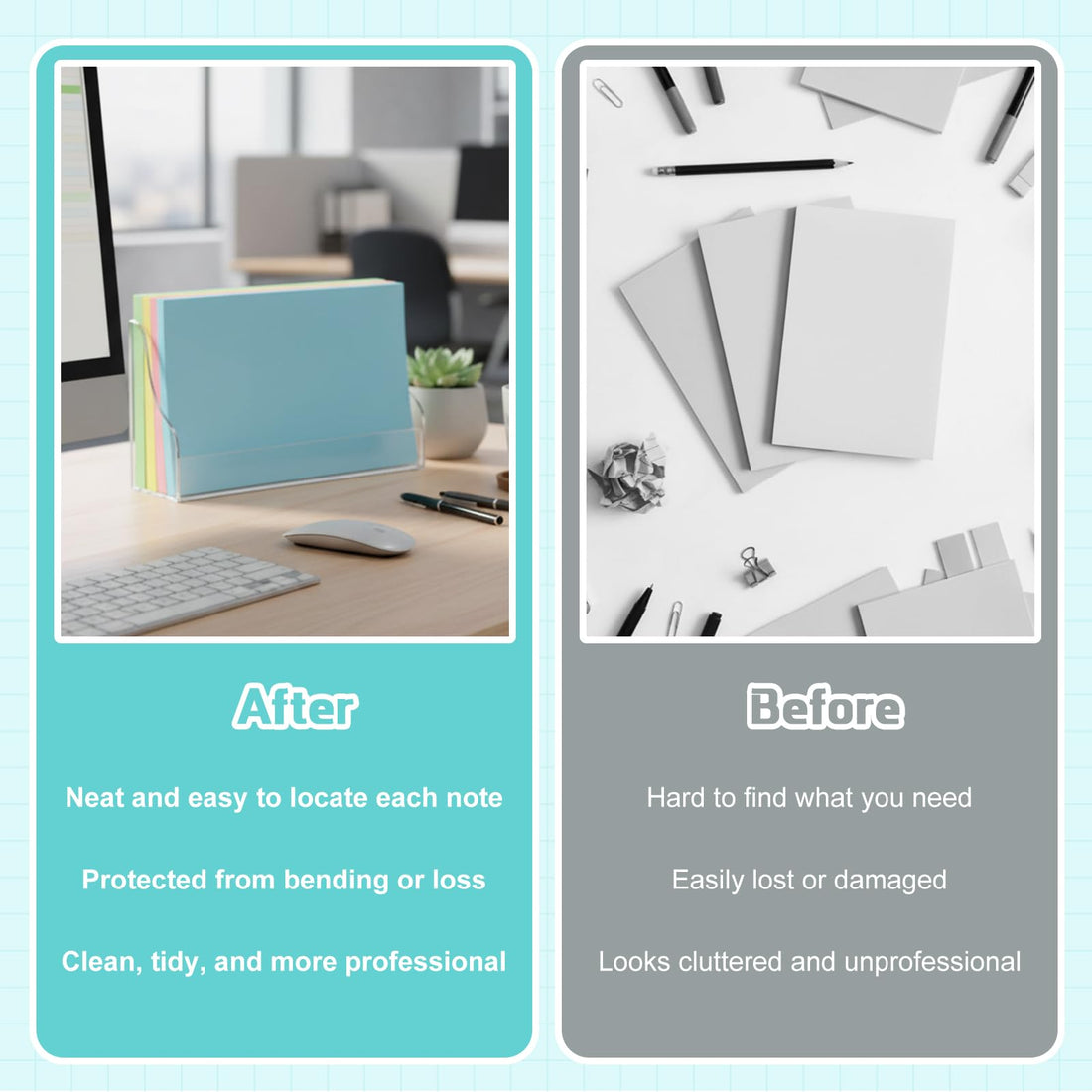 Clear Acrylic Index Card Holder for 5 × 8 in Cards, Pack of 4 – view 5