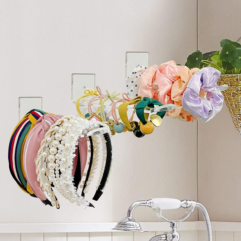 Clear Acrylic Headband Holder, Wall Mount 3-Pk – Yosham