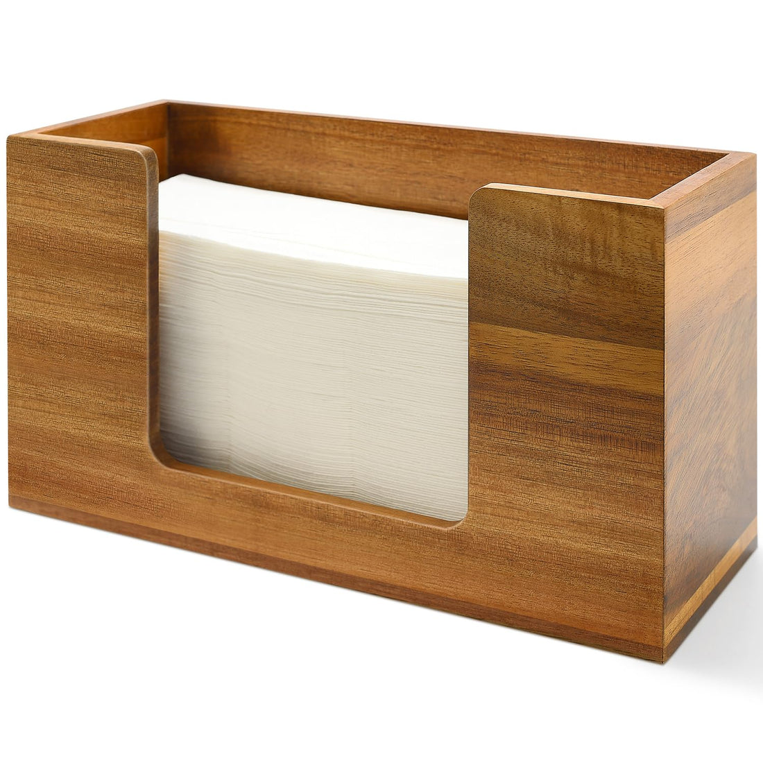 Acacia Wood Countertop Paper Towel Holder