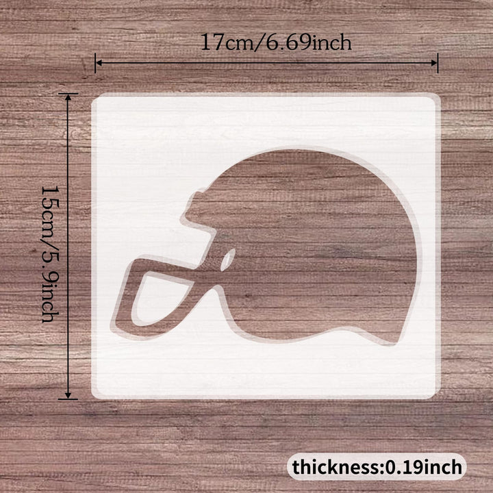 Clear Acrylic Helmet Router Template – view 2