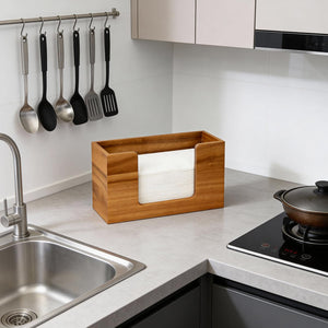 Acacia Wood Countertop Paper Towel Holder – Yosham