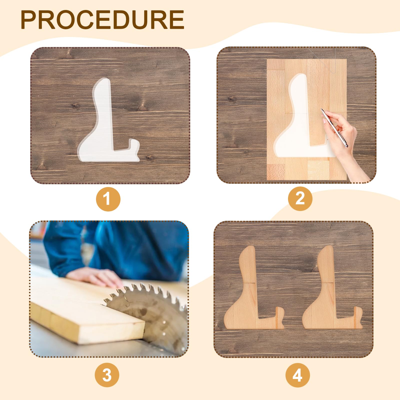Acrylic Charcuterie Board Stand Template, Style 1 – view 4