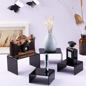Black Acrylic Display Risers, Set of 6 – Yosham
