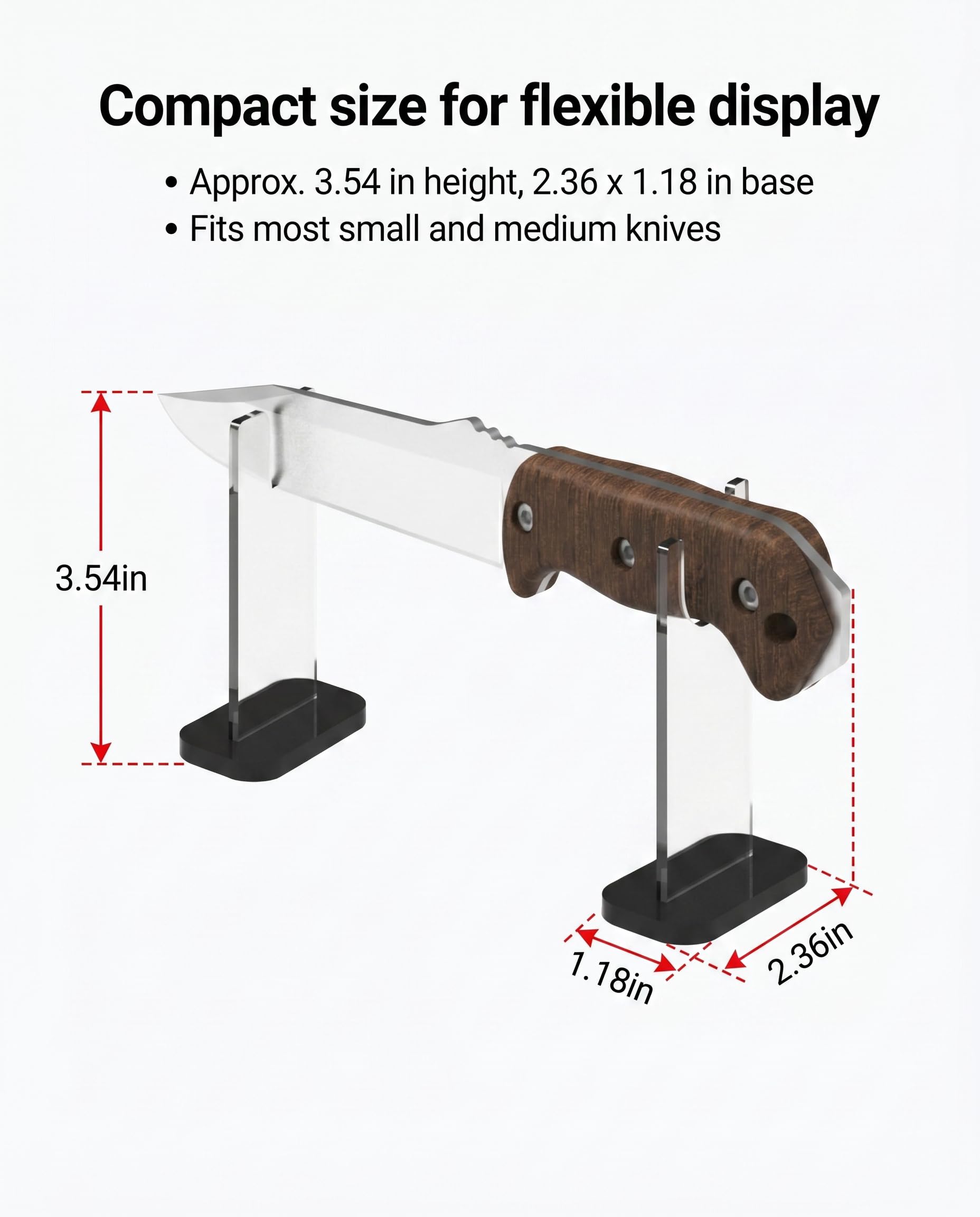 Acrylic Knife & Sword Display Stand, 4-Pack – view 6