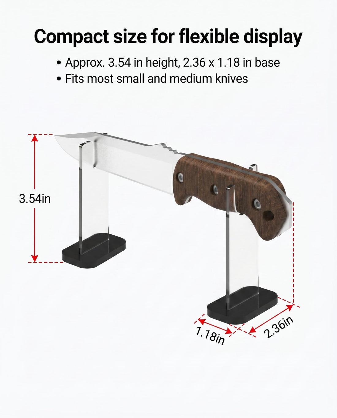 Acrylic Knife & Sword Display Stand, 4-Pack – view 6