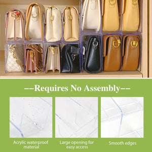 Acrylic Purse Organizer for Wardrobe, 2 Pk – Yosham