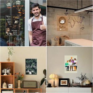 11x8.5 Acrylic Wall Mount Sign Holder, Pack of 6 – Yosham