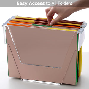 Acrylic Hanging File Organizer, Letter Size – Yosham