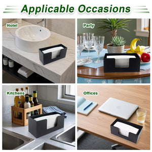 Black Acrylic Countertop Paper Towel Holder, 2-Pk – Yosham