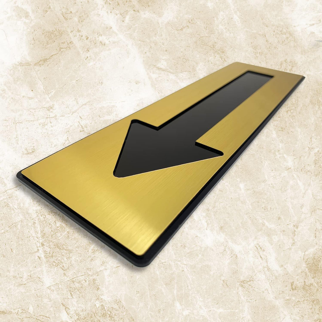 Gold Acrylic Direction Arrow Sign, Self-Adhesive – view 6