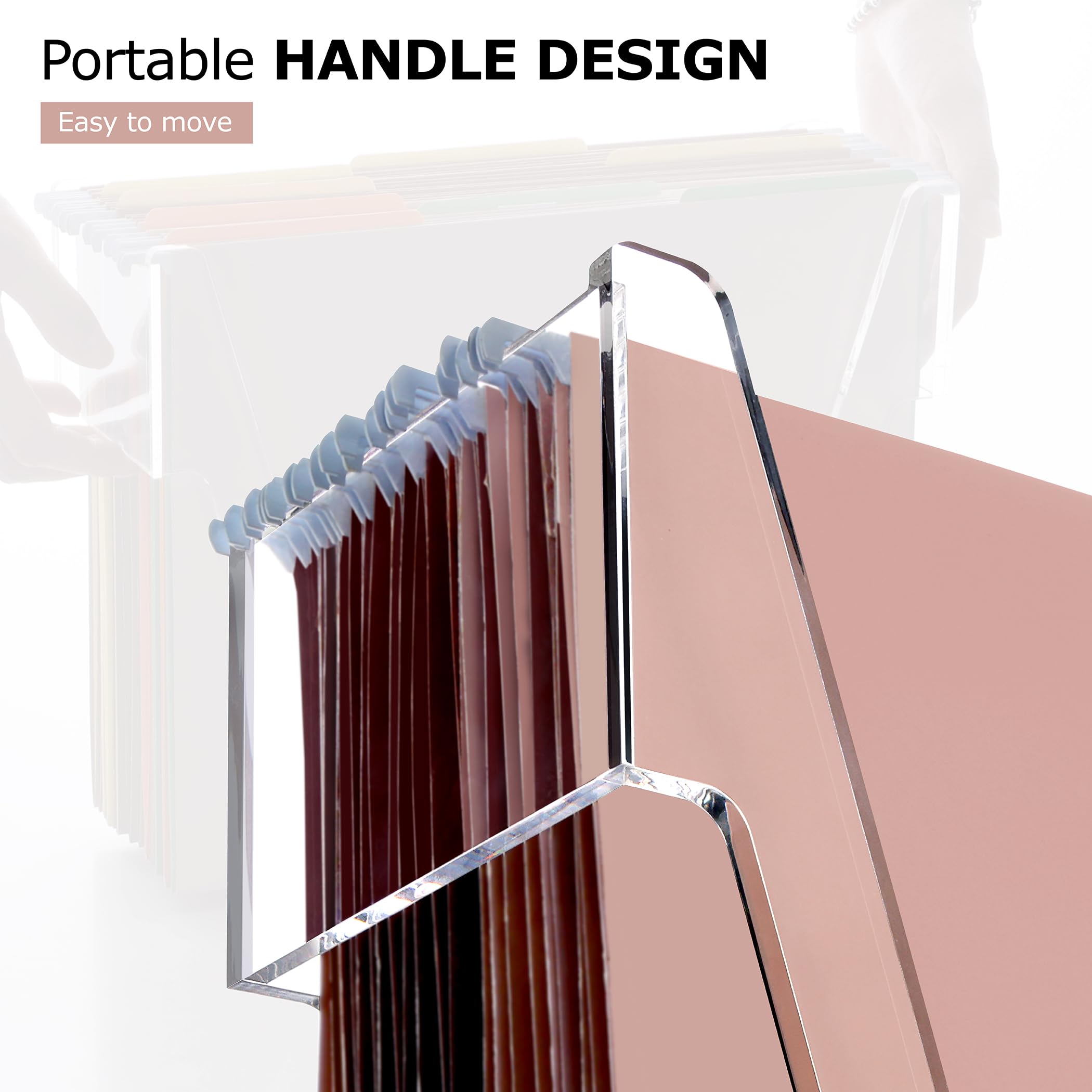 Clear Acrylic Hanging File Frame, Letter Size – view 4