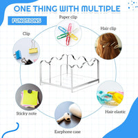 1PC Scalloped Acrylic Sticky Note Holder – 3x3 Inch Clear Wave-Edge Notepad Dispenser, Thick Durable Desk Organizer for Office, Home, Dorm & Classroom