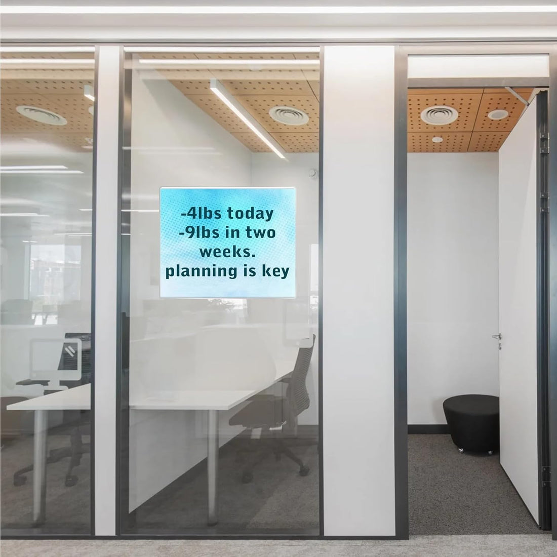Clear Acrylic Wall Sign Holders, 6 × 4 in Landscape, Self-Adhesive, Pack of 4 – view 6