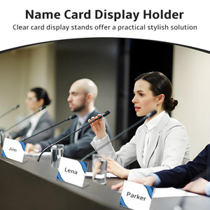 Mini Acrylic Sign Holders, 3.5x2 In, 30-Pack – Yosham
