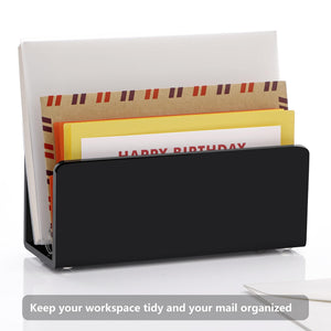 Black Acrylic Desk Mail & File Organizer – Yosham