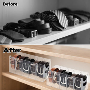 Stackable Acrylic Belt Organizer, 3-Pack – Yosham