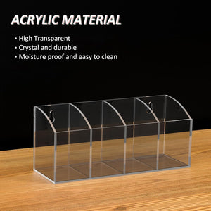 No-Drill Acrylic Wall Pen & Brush Organizer – Yosham