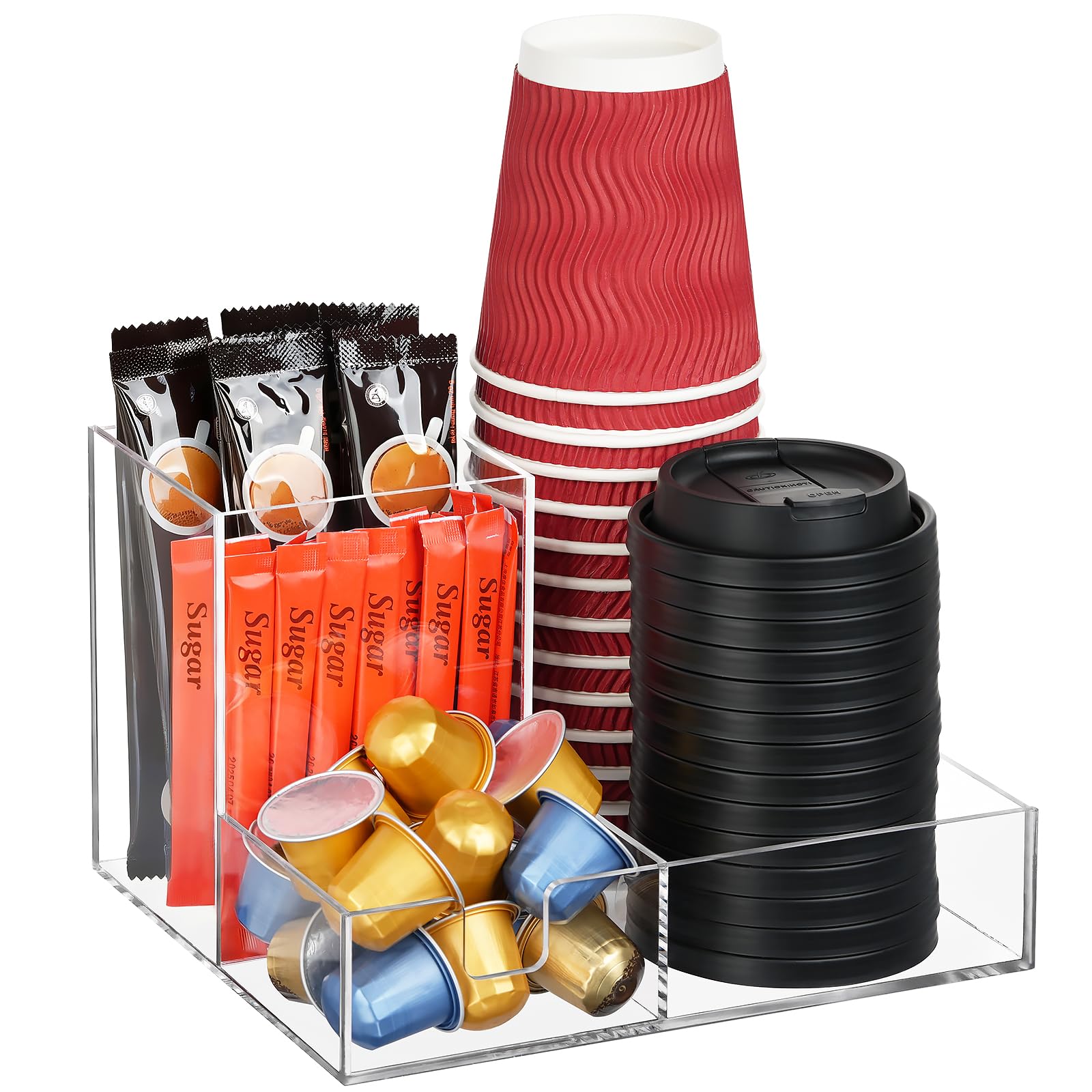 Acrylic Coffee Bar Station Organizer – Yosham