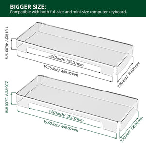 Acrylic Keyboard Dust Cover, 2-Pack – Yosham