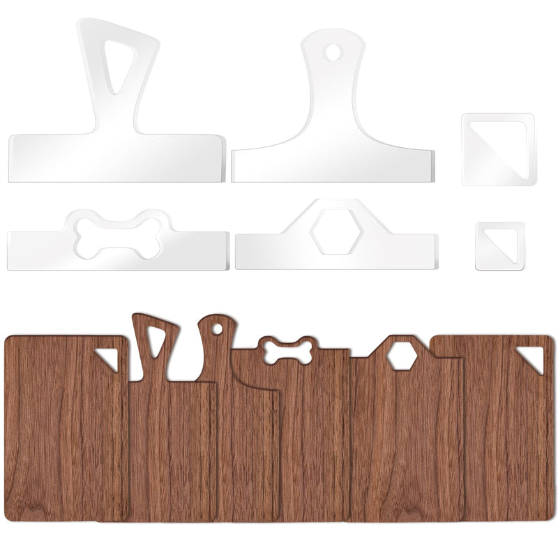 Acrylic Charcuterie Handle Templates, 6-Pc Style 4 – Yosham