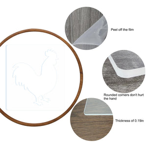 Rooster Acrylic Router Inlay Template – Yosham