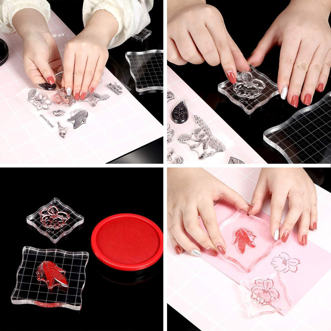 Acrylic Stamp Blocks Set, 7 Sizes for Crafting – view 8