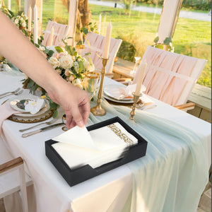 Rustic Wood Napkin & Guest Towel Holder – Yosham