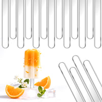 100Pcs Reusable Acrylic Popsicle Sticks, 4.5 Inch Clear Ice Cream Sticks for DIY Cake Pops, Candy, Desserts – Food-Safe & Durable