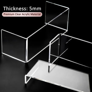 Acrylic Display Risers Set, 3 Sizes, 5mm Thick – Yosham