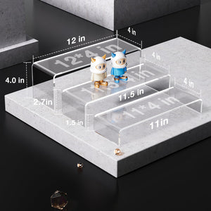 Clear Rectangular Acrylic Display Risers, 6 Pcs – Yosham