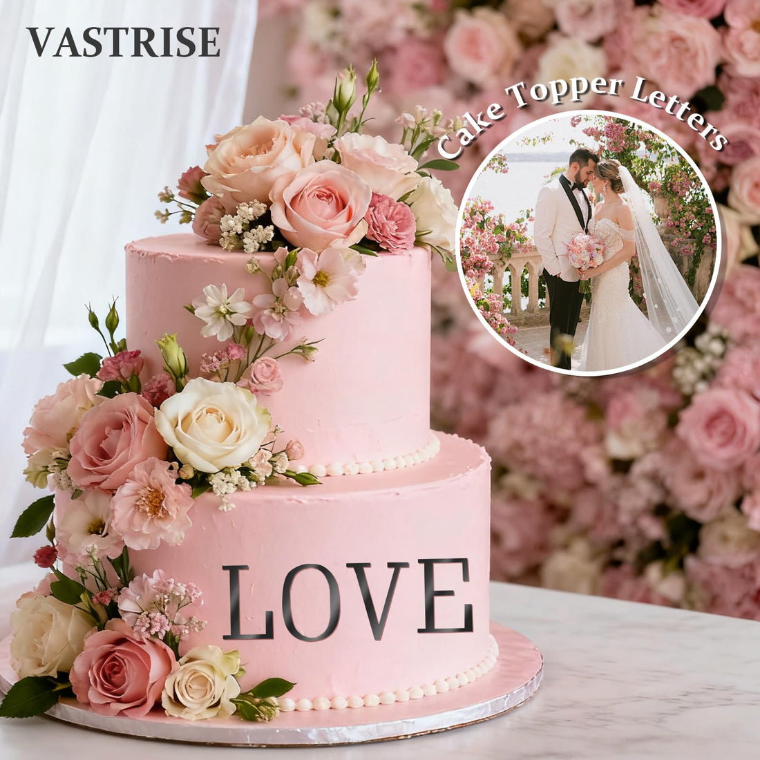 Acrylic Cake Topper Letters & Numbers, 74 Pcs – view 5