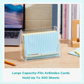 Clear Acrylic Index Card Holder for 4 × 6 in Cards, Pack of 4 – view 4