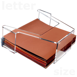 Acrylic Hanging File Organizer, Letter Size – Yosham