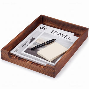 Wooden Letter Tray Desktop Organizer – Yosham