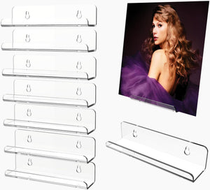 7-Inch Acrylic Vinyl Record Wall Shelves, 8-Pack – Yosham