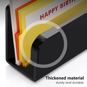 Black Acrylic Desk Mail & File Organizer – Yosham