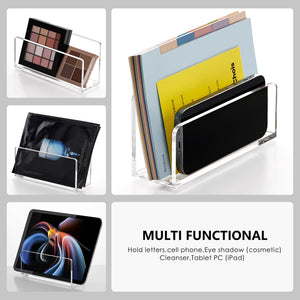 Clear Acrylic Desk Mail & Bill Organizer – Yosham