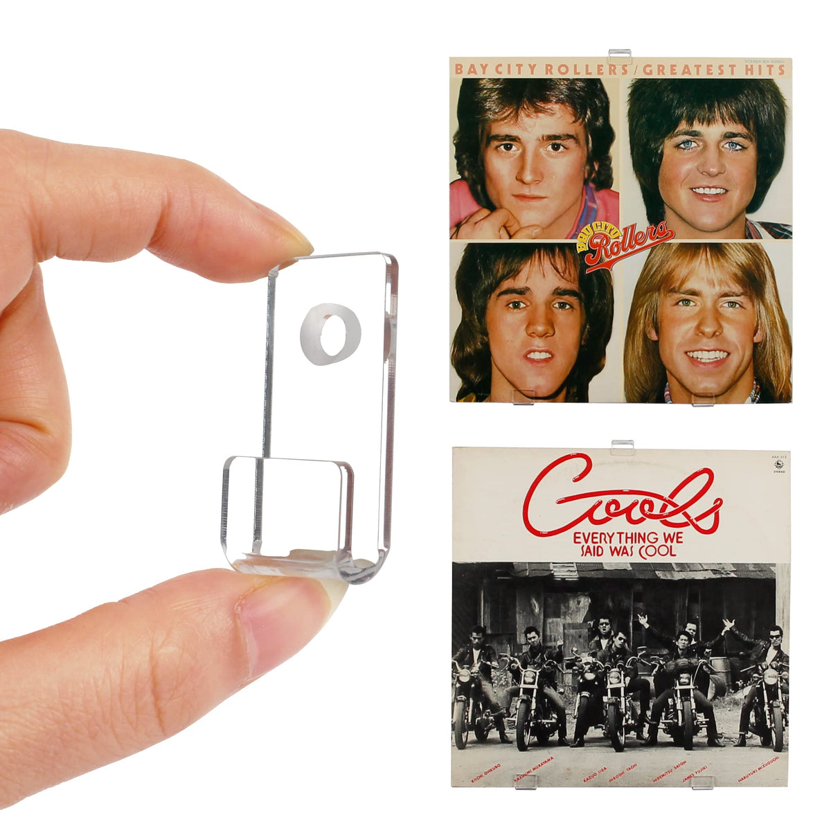 Clear Acrylic Vinyl Record Wall Shelves, 30-Pack – Yosham
