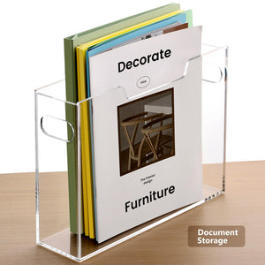 Acrylic Hanging File Crate with Handle – Yosham