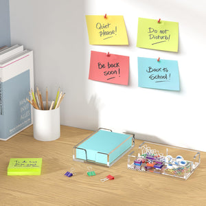 Clear Acrylic Sticky Note Dispenser, 4x6 in – Yosham