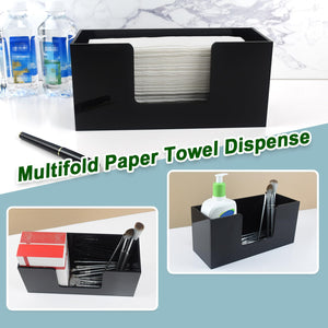Black Acrylic Countertop Paper Towel Holder, 2-Pk – Yosham