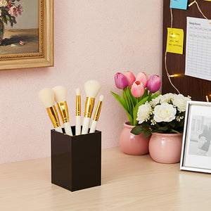 Black Acrylic Pen & Brush Holder, Set of 2 – Yosham
