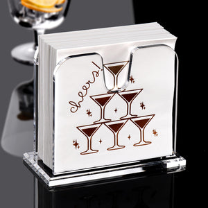 Clear Acrylic Cocktail Napkin Holder – Yosham
