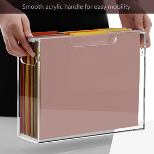 Acrylic Hanging File Crate with Handle – Yosham